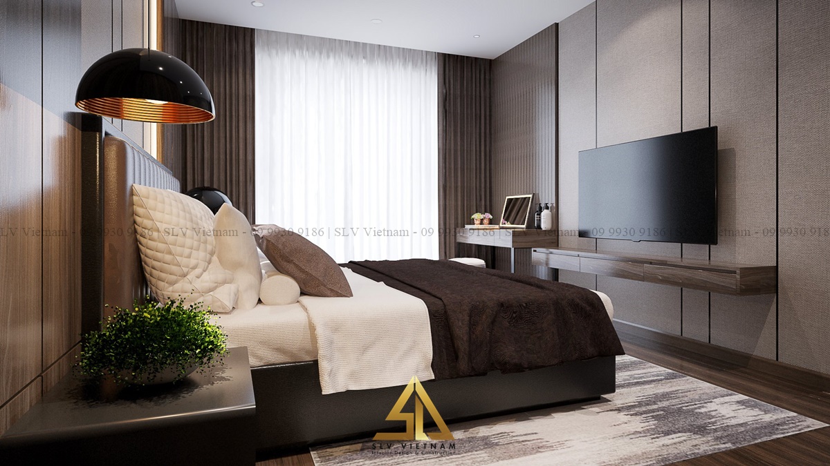Phòng ngủ được bố trí tiện nghi