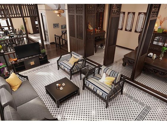 nội thất biệt thự indochine