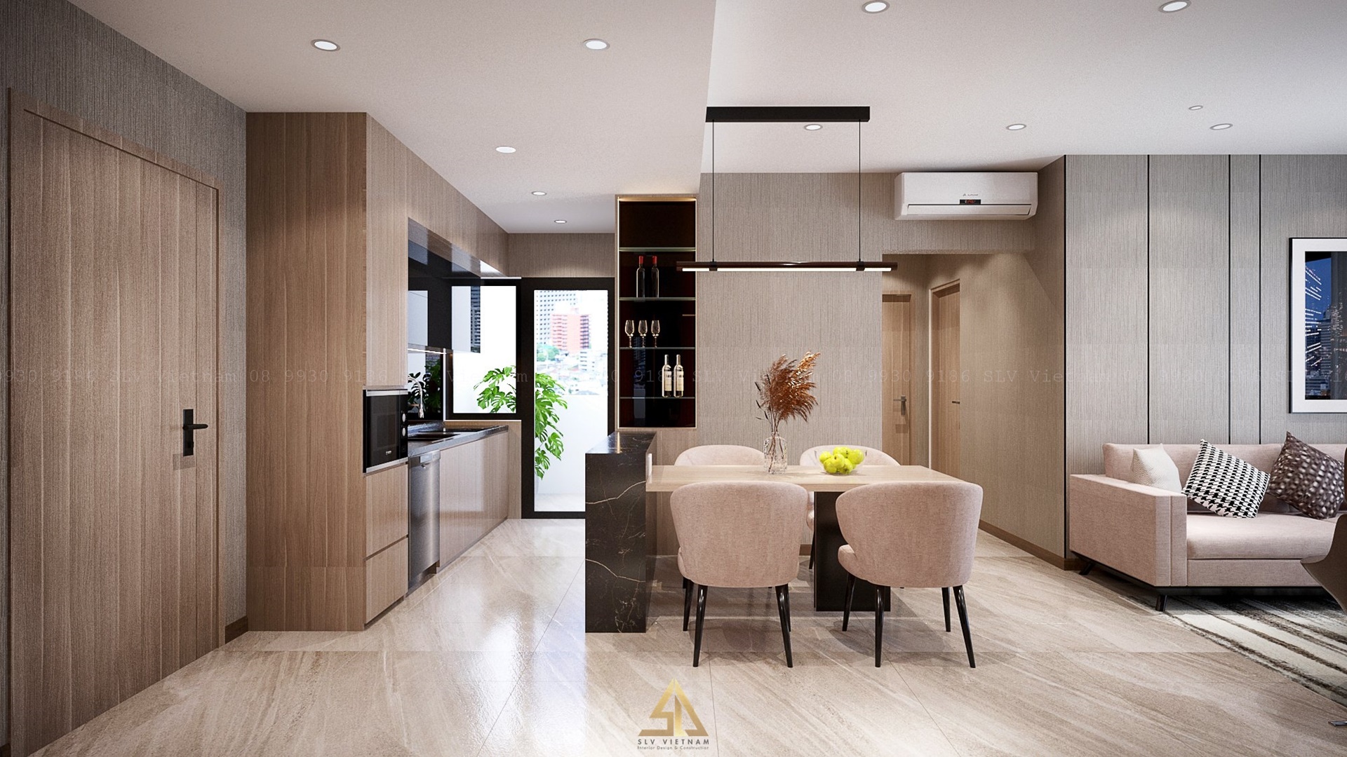 Thiết kế thi công nội thất chung cư Feliz En Vista Quận 2