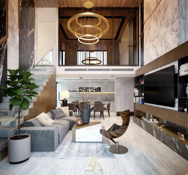 Thiết kế nội thất căn hộ Duplex The View