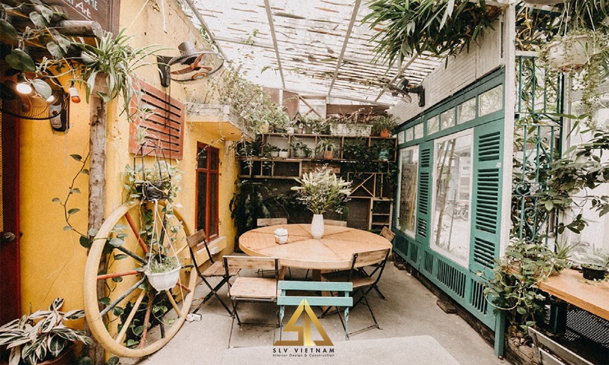 Sử dụng đồ tái chế trang trí quán cafe (Nguồn ảnh: sưu tầm)
