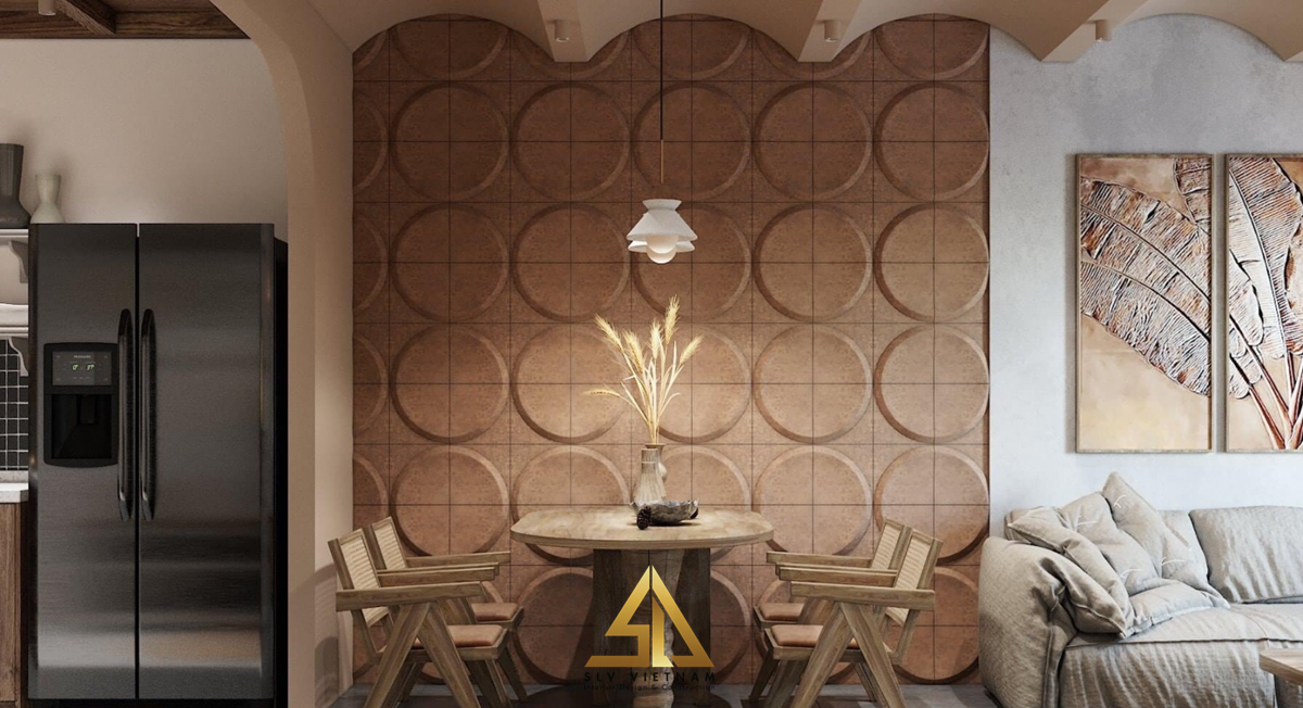 Bàn ăn Rustic mộc mạc (Nguồn ảnh: sưu tầm)