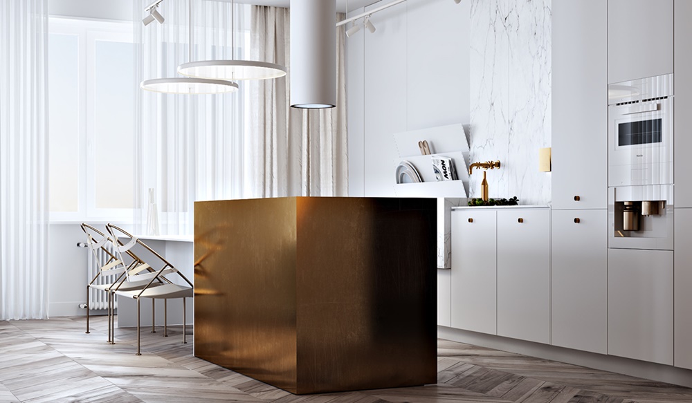 metallic-interior-design-kitchen