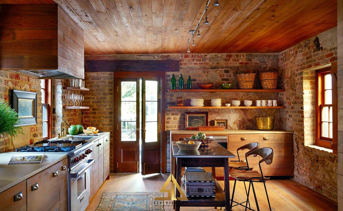 Rustic hướng đến những thiết kế thô sơ (Nguồn ảnh: sưu tầm)