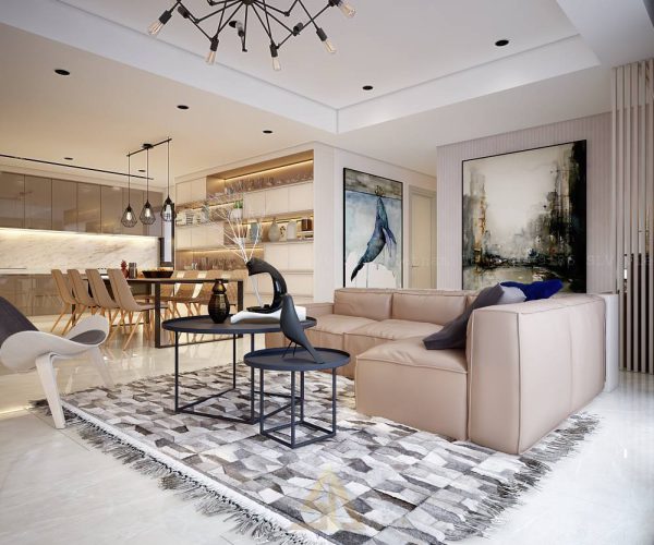 Thi công nội thất căn hộ The River Thủ Thiêm