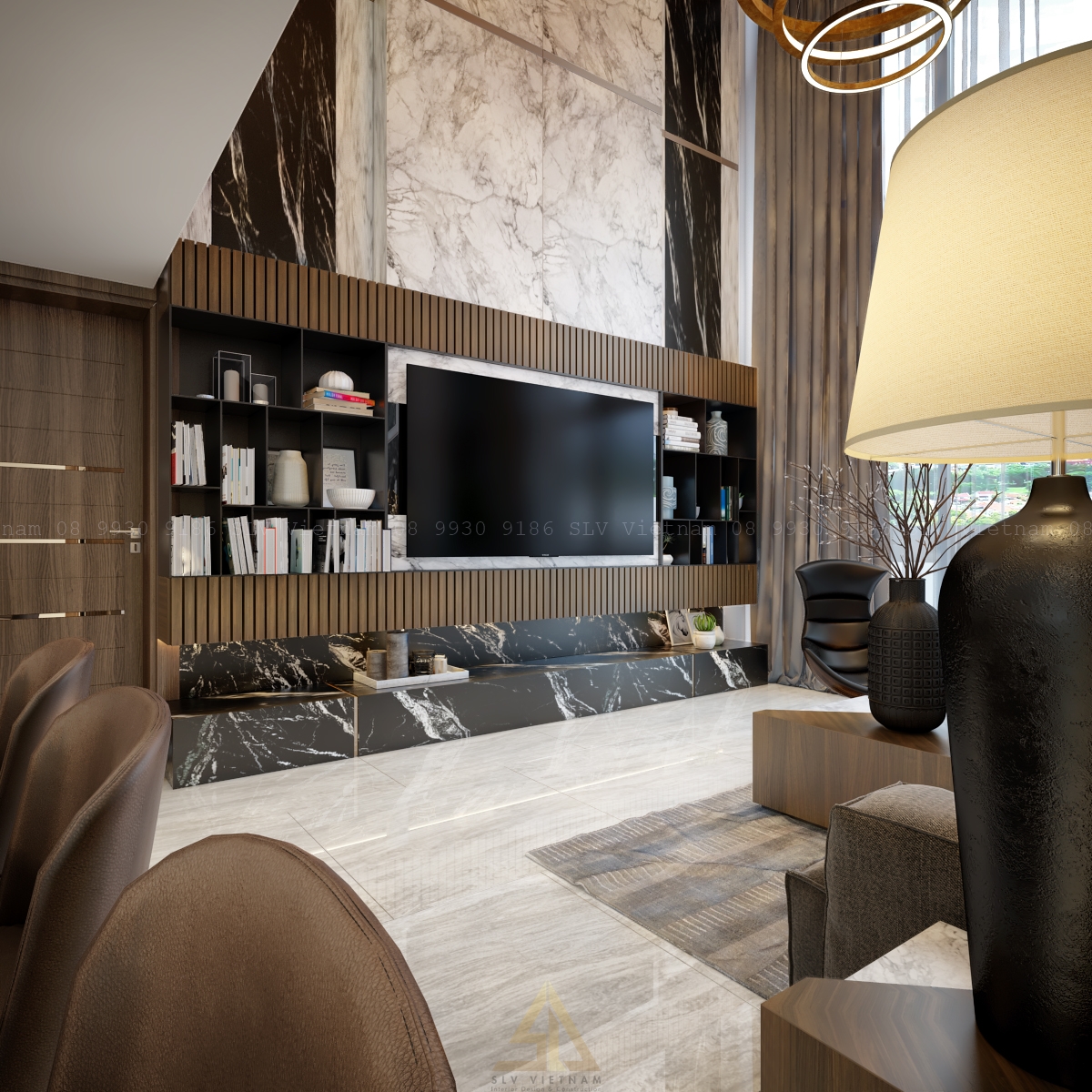 Thi-cong-noi-that-can-ho-Duplex-view-phong-khach-3