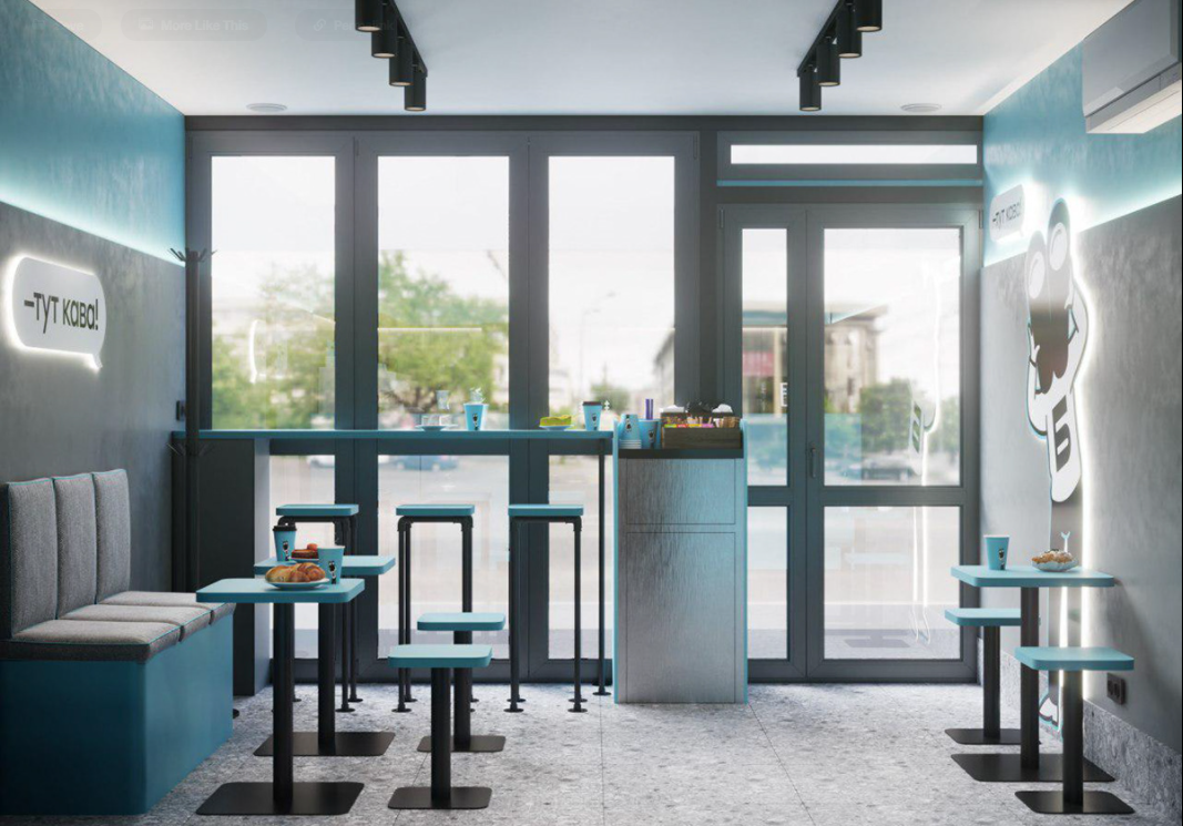 thiết kế nội thất quán cafe nhỏ