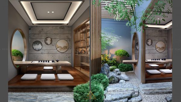 Thi công không gian thưởng trà