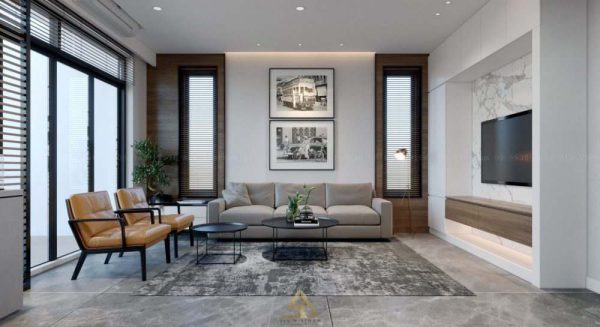 Thi công nội thất nhà phố hiện đại