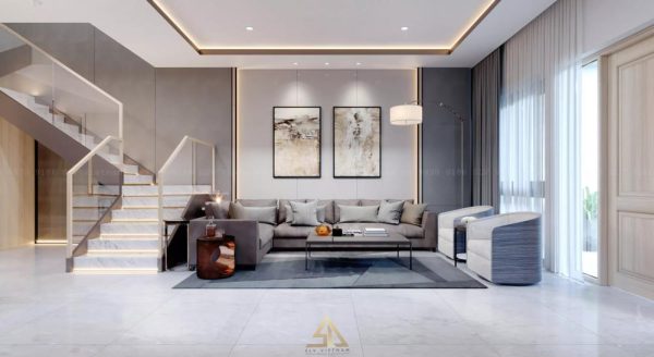 Thiết kế thi công nội thất nhà phố hiện đại