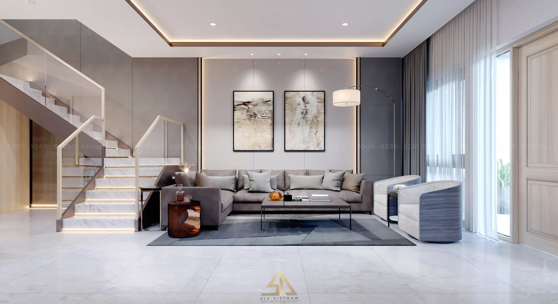 Thiet-ke-thi-cong-nha-pho=cau-thang-hien-dai-sang-trong