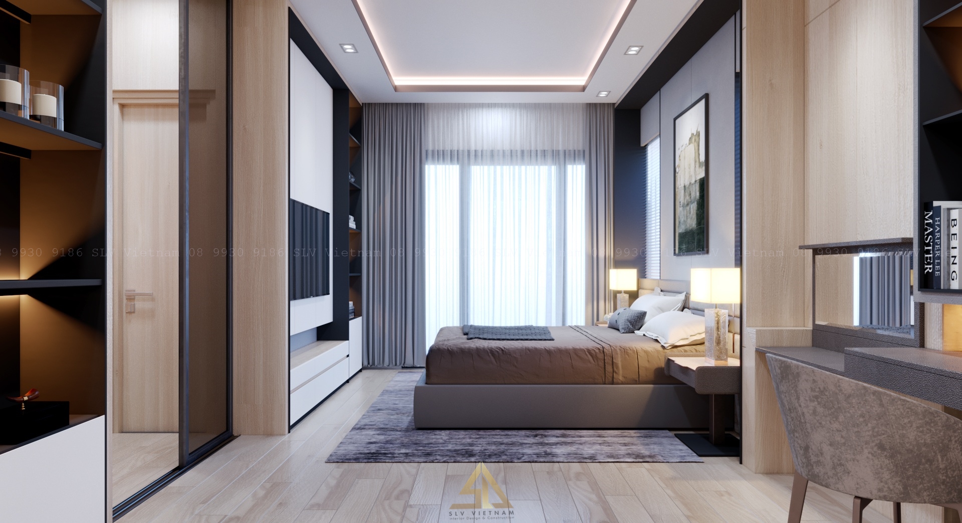 Thiet-ke-nha-pho-hien-dai-phong-ngu-1-anh-sang-tu-nhien