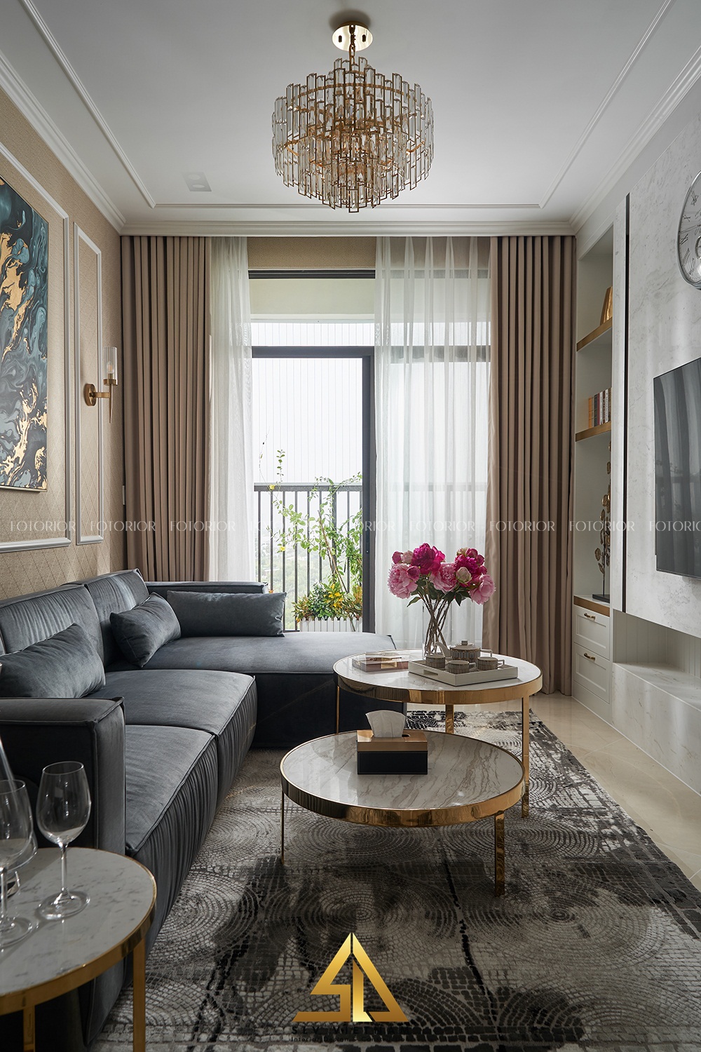 thiết kế nội thất chung cư tân cổ điển