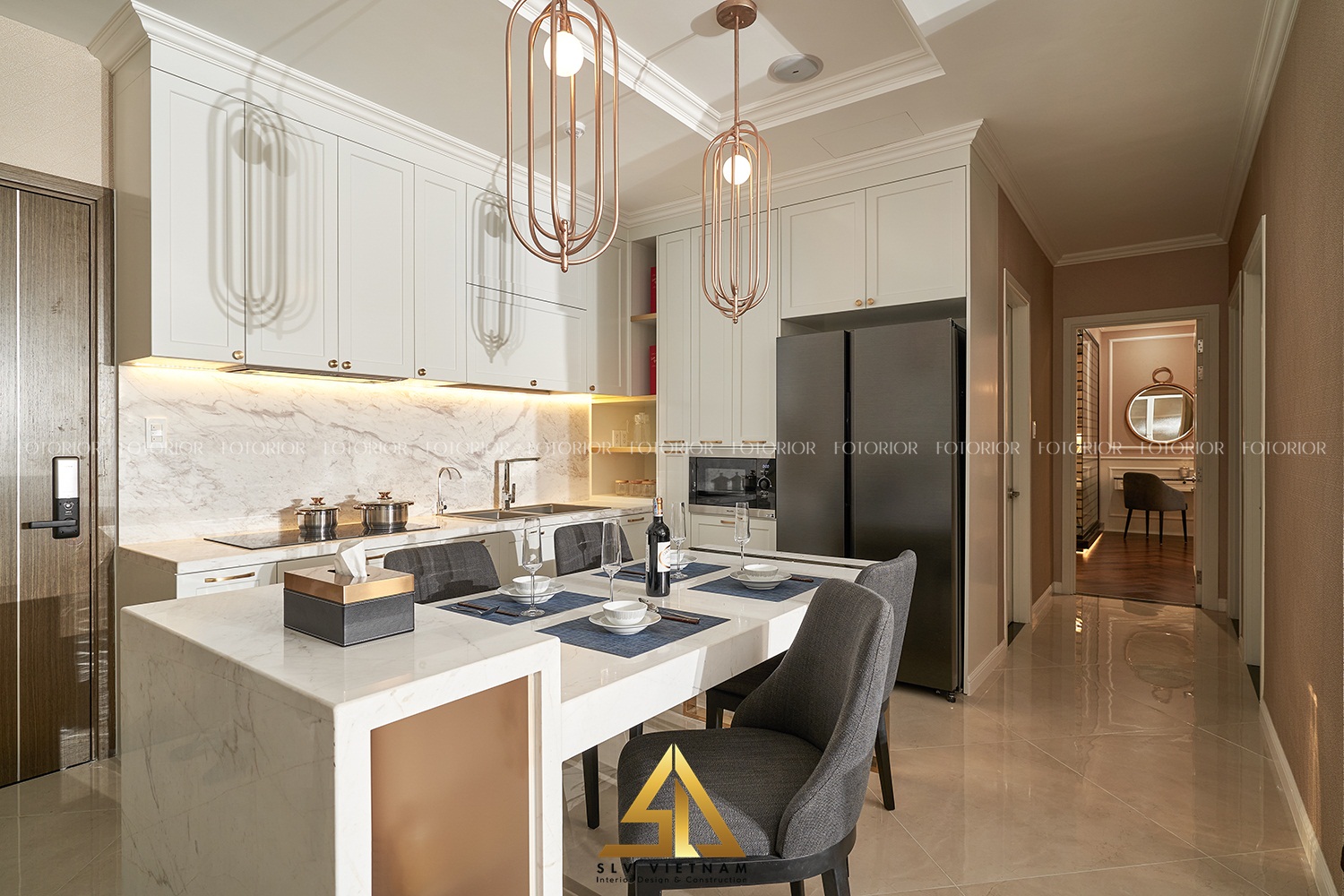 View phòng bếp 3 - Nội thất căn hộ chung cư Jamila Khang Điền