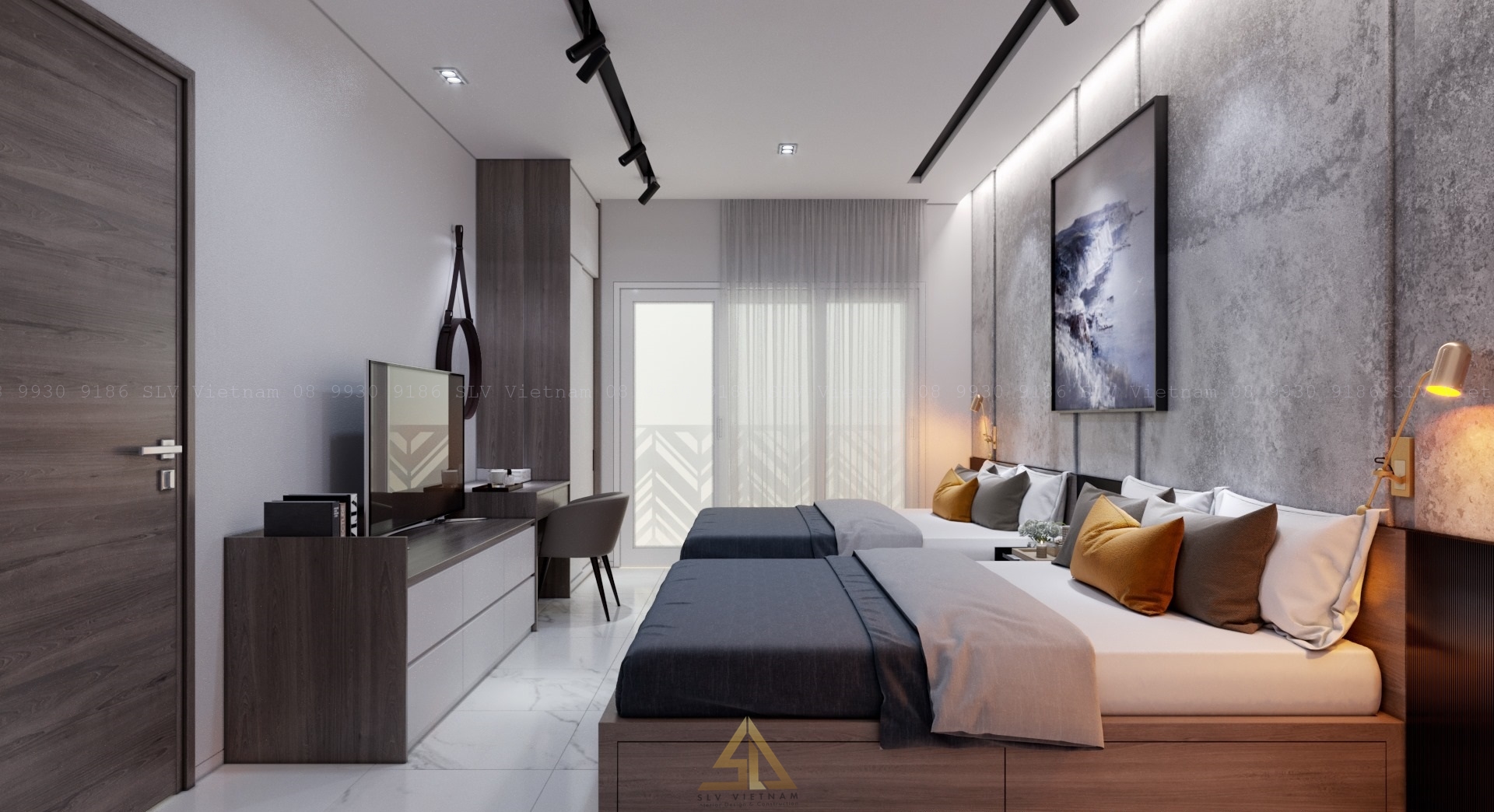 Thiet-ke-noi-that-tiem-trang-suc-nha-trang-phong-ngu-2-giuong-rong-rai