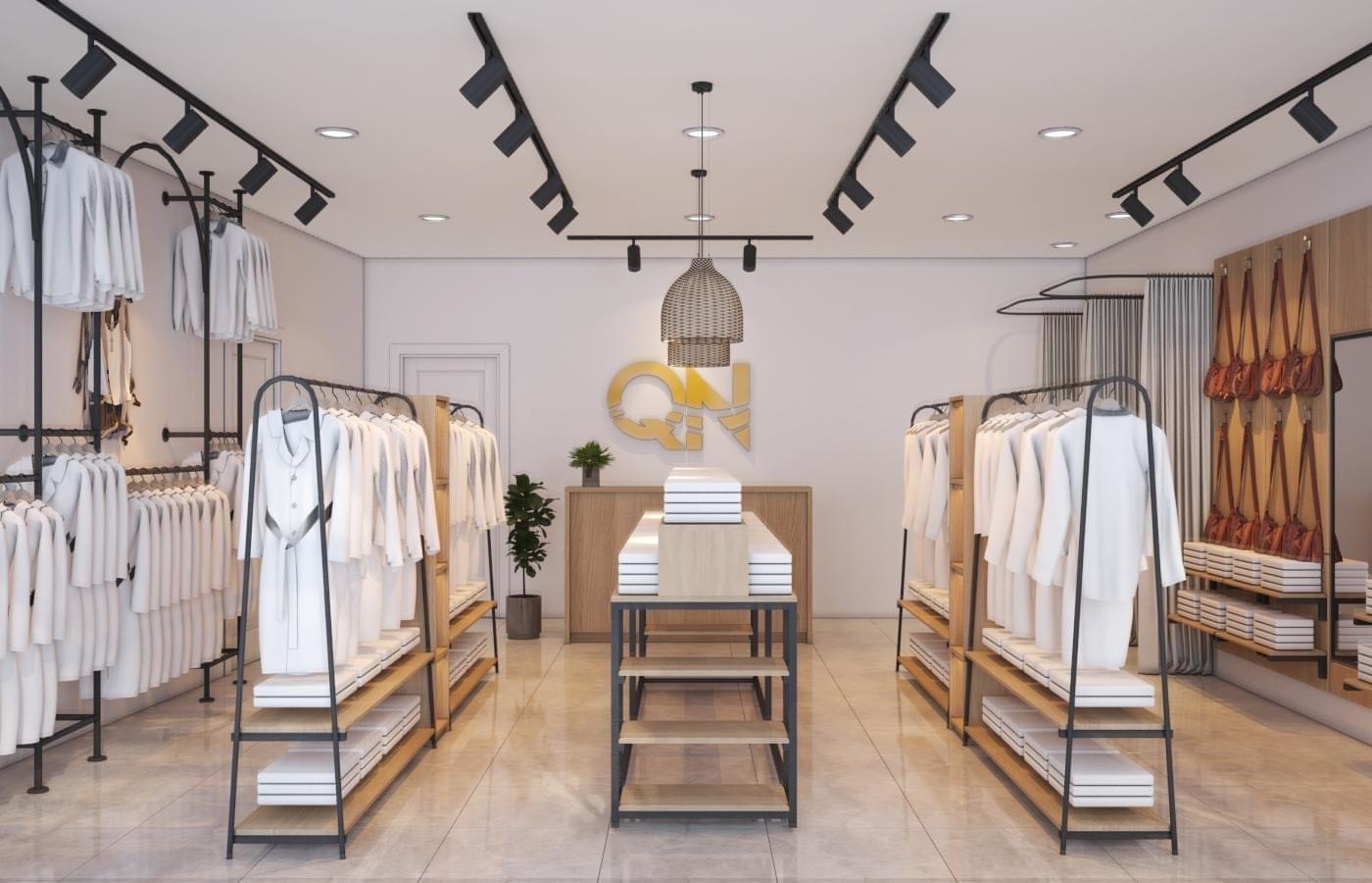 Thiết kế nội thất shop thời trang đẹp