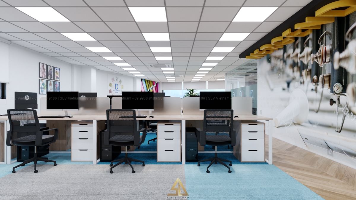 Mua vật liệu tại cửa hàng nội thất văn phòng uy tín (Nguồn ảnh: SLV Vietnam)