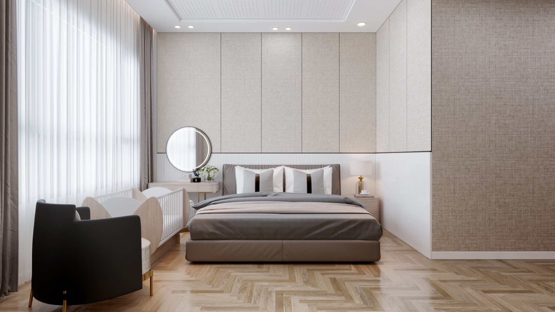 Thi cong noi that chung cu 2 phong ngu The View Riviera Point - View 3 phong ngu 1