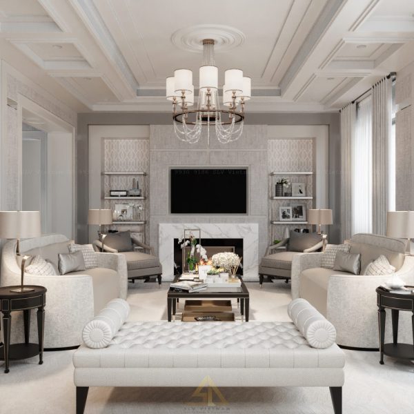 Thiết kế thi công nội thát biệt thự Phú Mỹ Hưng