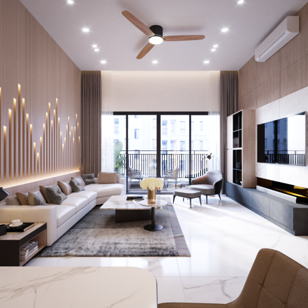 Thiết kế nội thất căn hộ The View Riviera Point