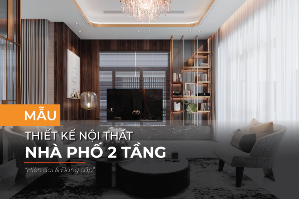 Mẫu nhà phố 2 tầng hiện đại