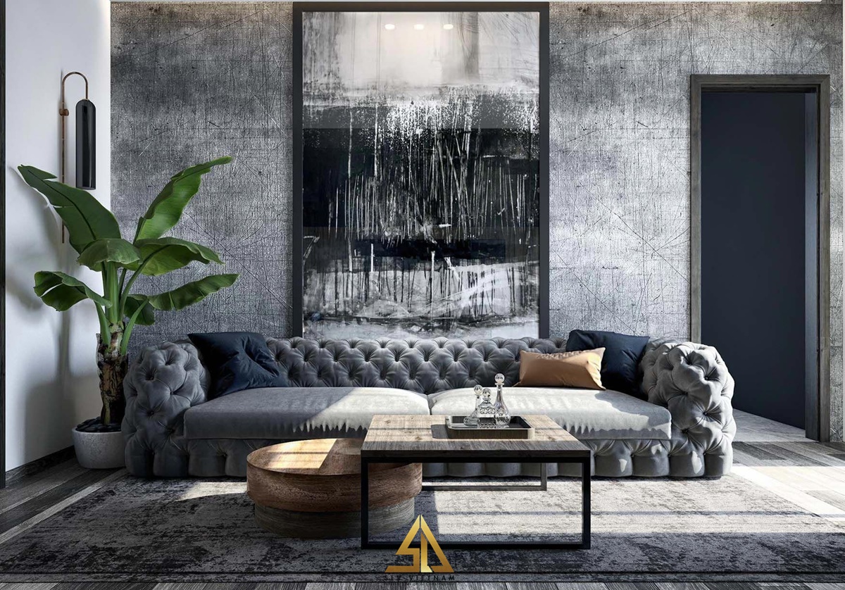 Bộ ghế sofa bọc nhung đậm vẻ quý phái, cao cấp