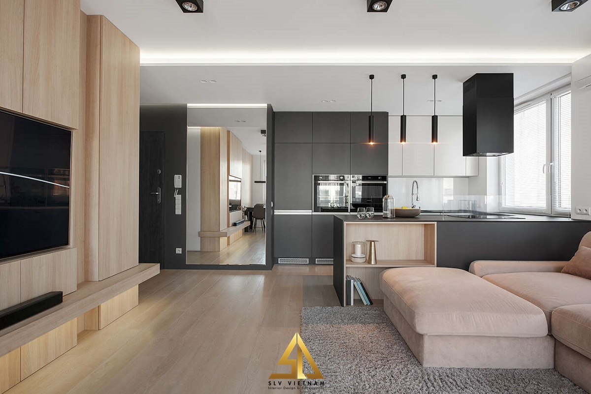 Lựa chọn thiết kế nội thất phòng khách liền phòng ăn hợp lý