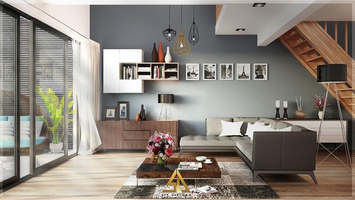 Vật dụng trang trí tạo không gian phòng khách nghệ thuật