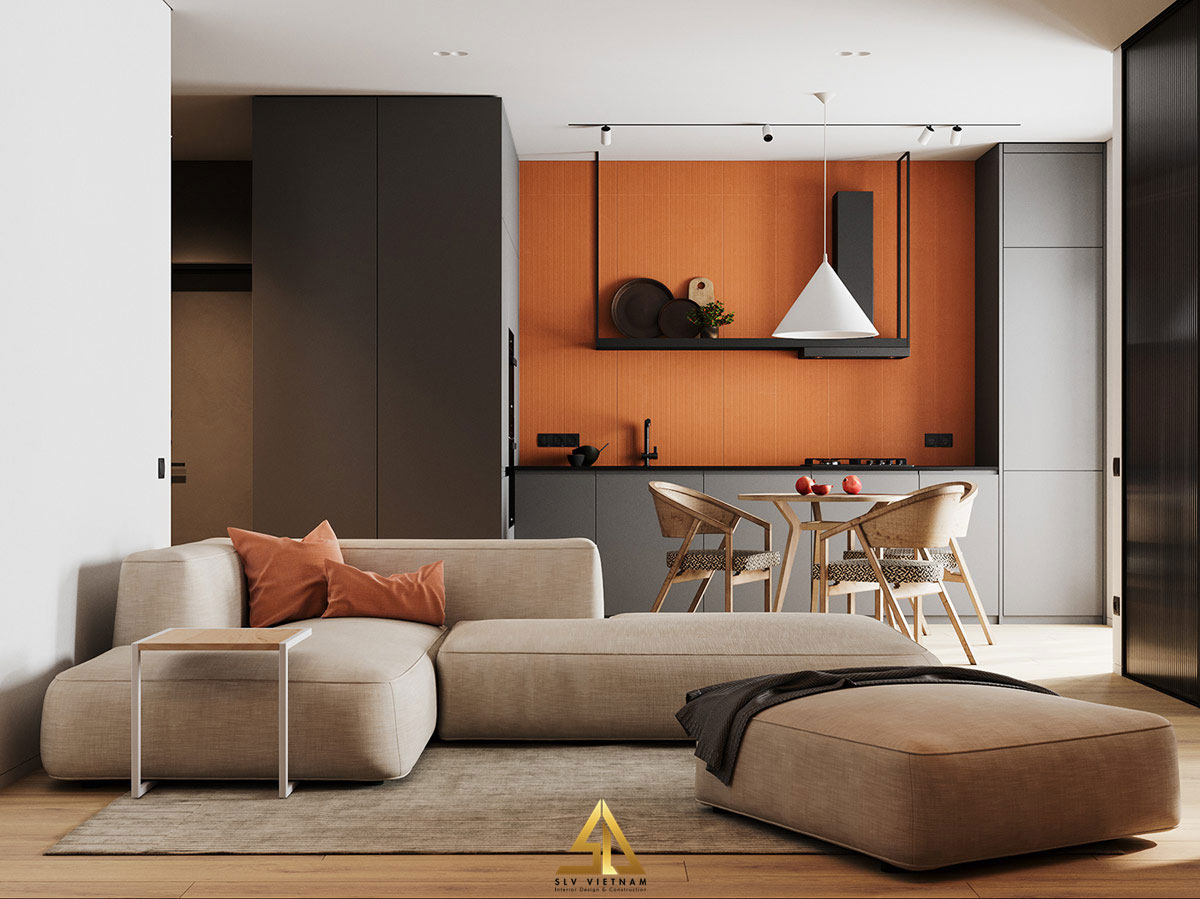 Ghế sofa hình khối đơn giản