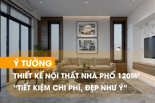 Thiết kế nội thất nhà phố 120m2 đẹp