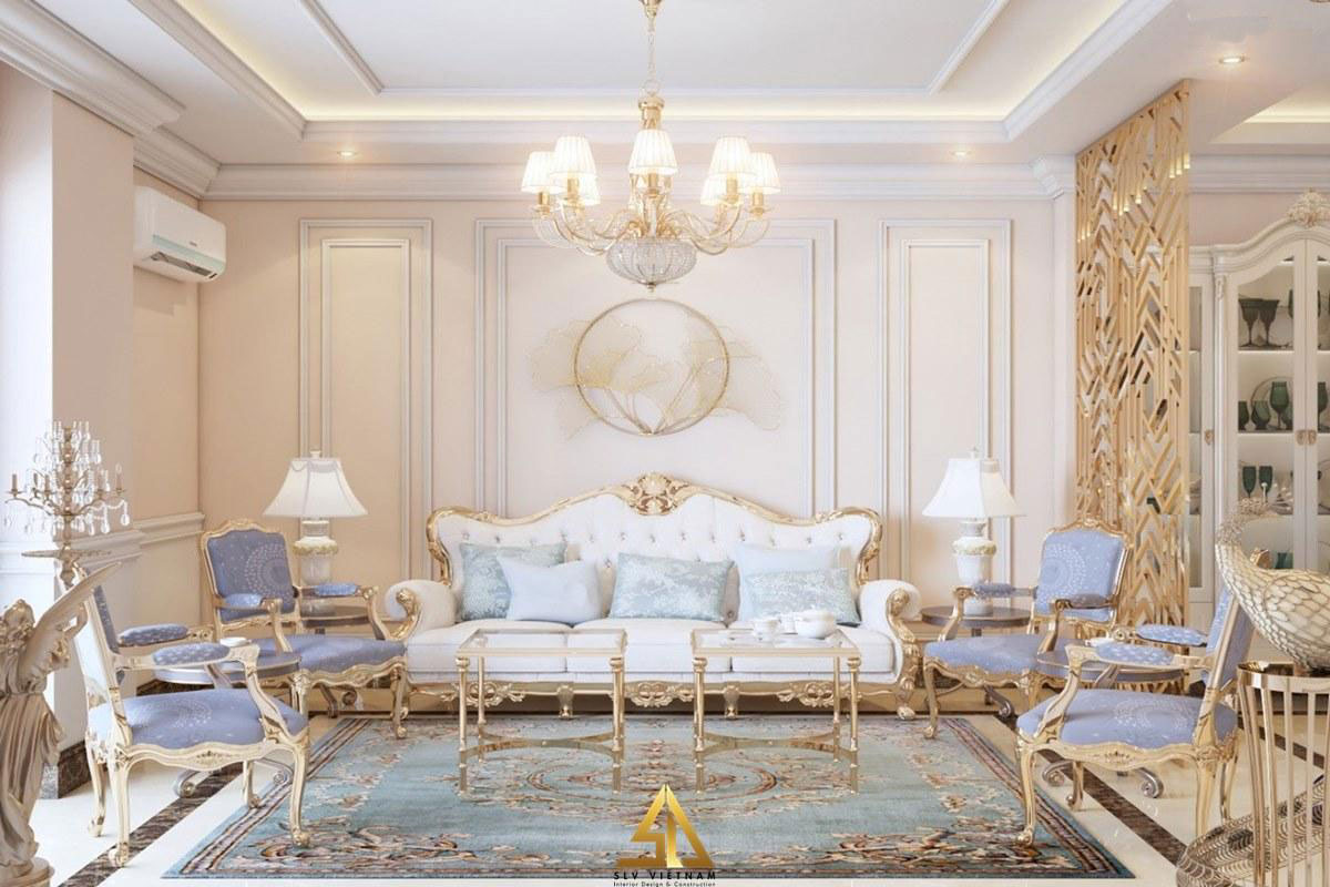 Thiết kế nội thất nhà phố tân cổ điển