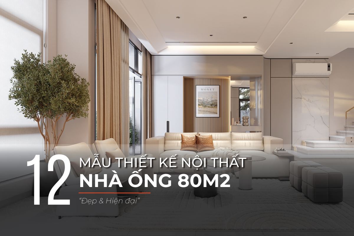 Thiết kế nhà ống 80m2