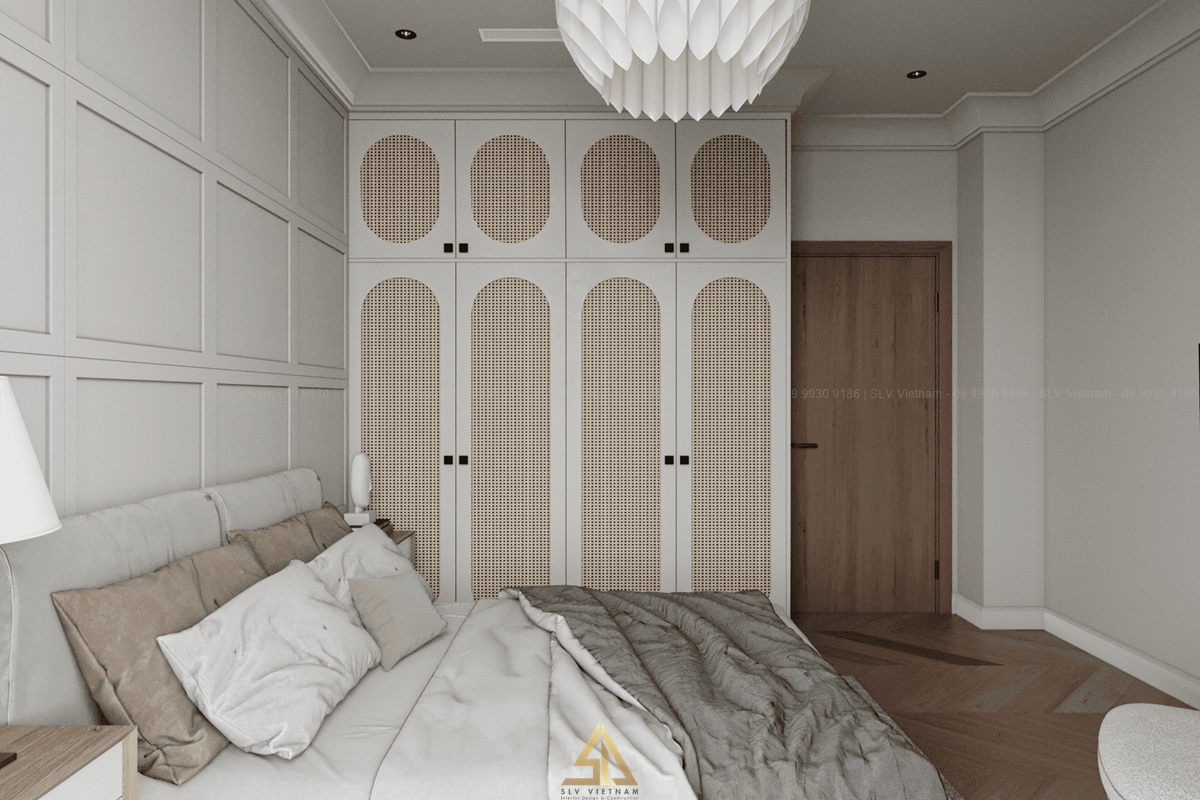 Phòng ngủ Bắc Âu ấm áp và nhẹ nhàng (Nguồn ảnh: SLV Vietnam)