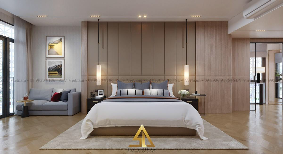 Chi tiết cùng nội thất cơ bản nhưng vô cùng thời thượng ( Dự án của SLV Vietnam )