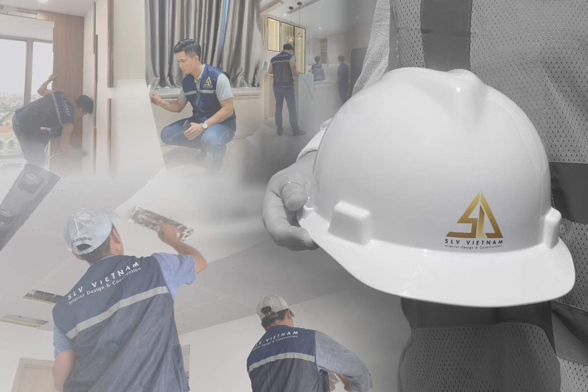 Đội ngũ thi công nội thất chuyên nghiệp tại SLV Vietnam