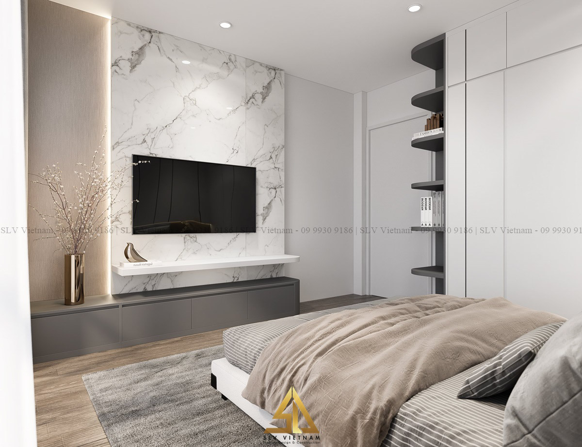 Sử dụng nội thất cơ bản mang lại cảm giác rộng rãi trông thấy ( Dự án của SLV Vietnam )