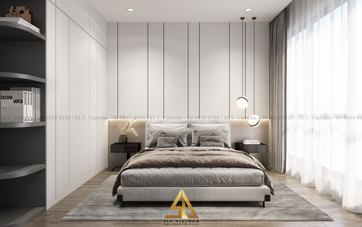 Sử dụng rèm cửa trang trí điều tiết ánh sáng thích hợp ( Dự án của SLV Vietnam )