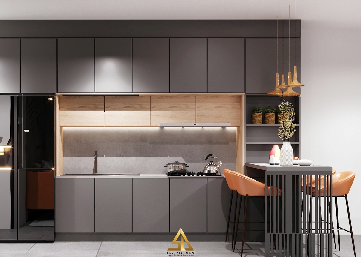 Bố trí quầy bar tiết kiệm không gian