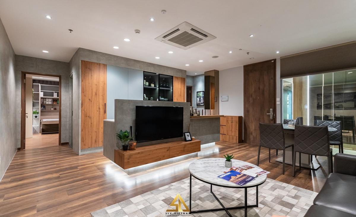 Thiết kế nội thất phòng khách liên thông bếp đẹp nhất năm 2019