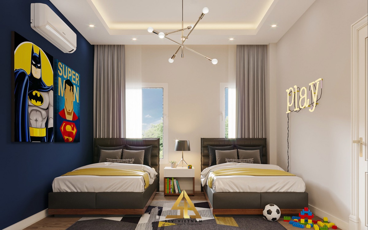 Bố trí tranh treo tường độc đáo trong phòng ngủ (Nguồn ảnh: sưu tầm)