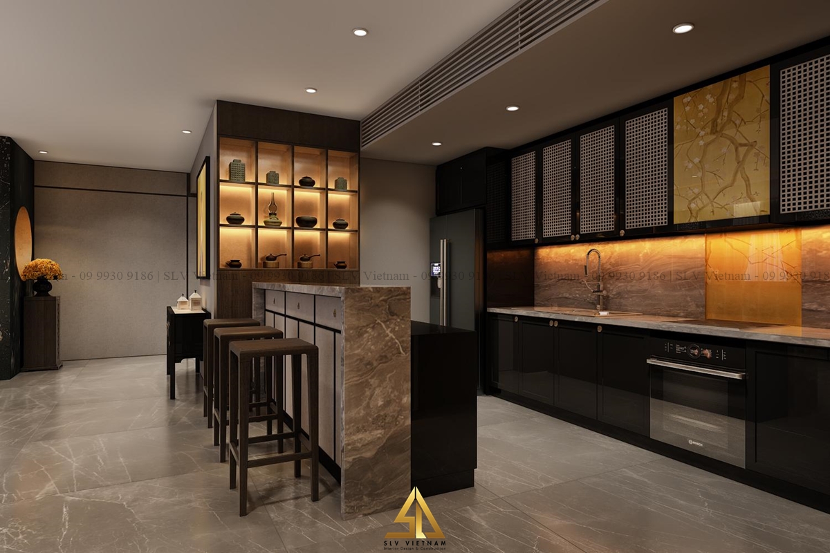 Cuốn hút với quầy bar thiết kế hiện đại