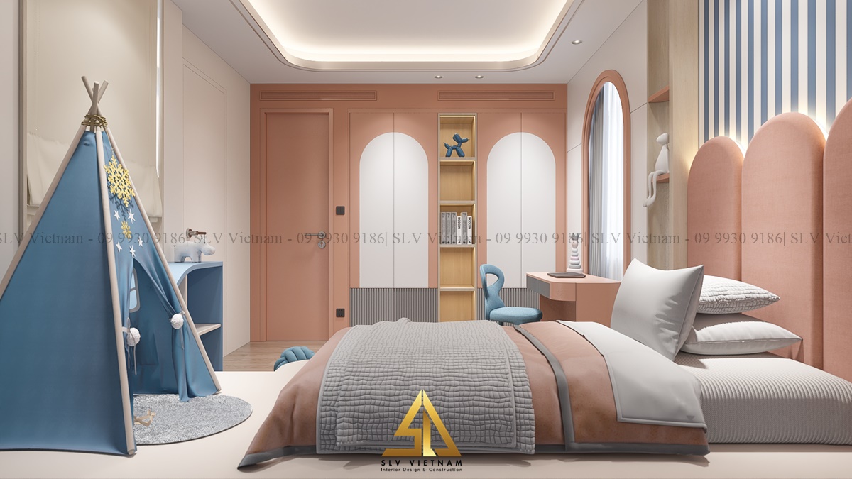 Góc vui chơi được chăm chút kỹ lưỡng trong phòng bé (Dự án của SLV Vietnam)