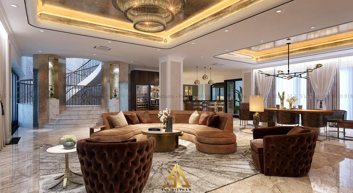 Không gian mở giúp phòng khách thêm phần tươi mới (Dự án của SLV Vietnam )