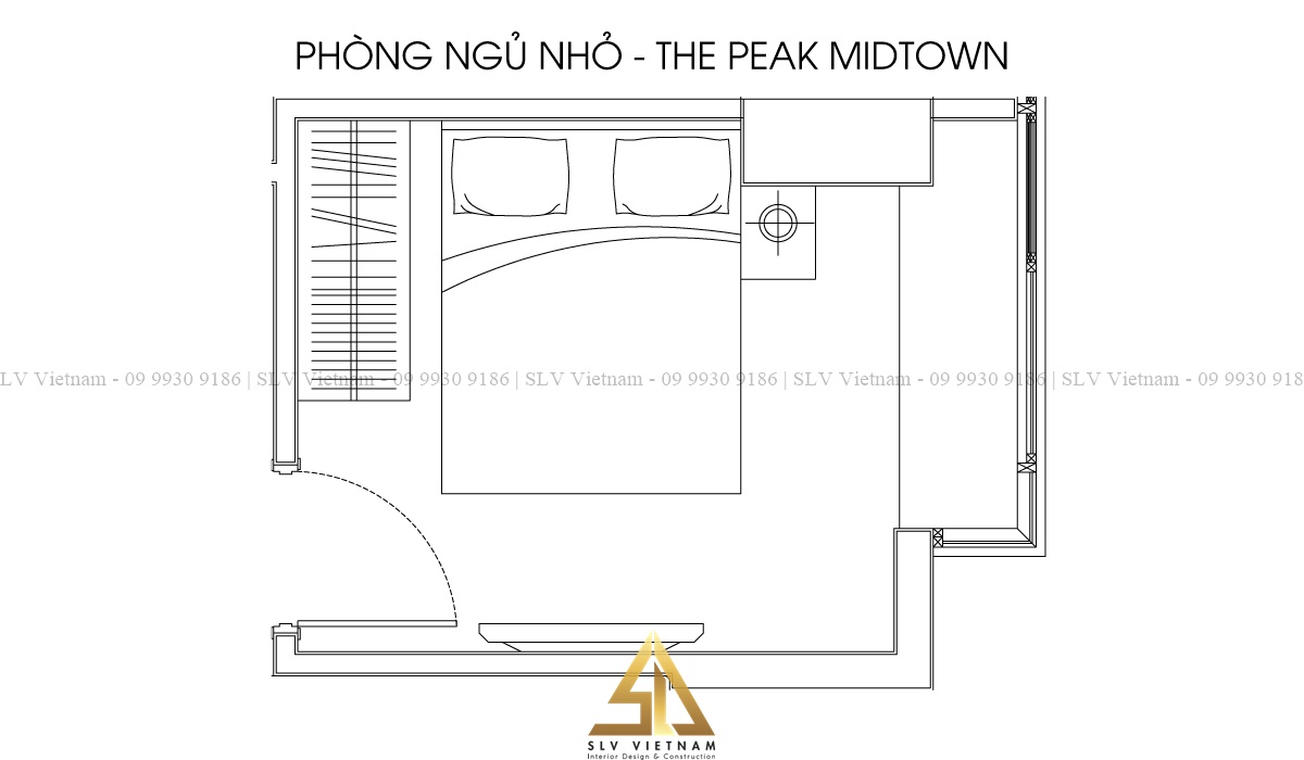 Mặt bằng thiết kế phòng ngủ tại SLV Vietnam.