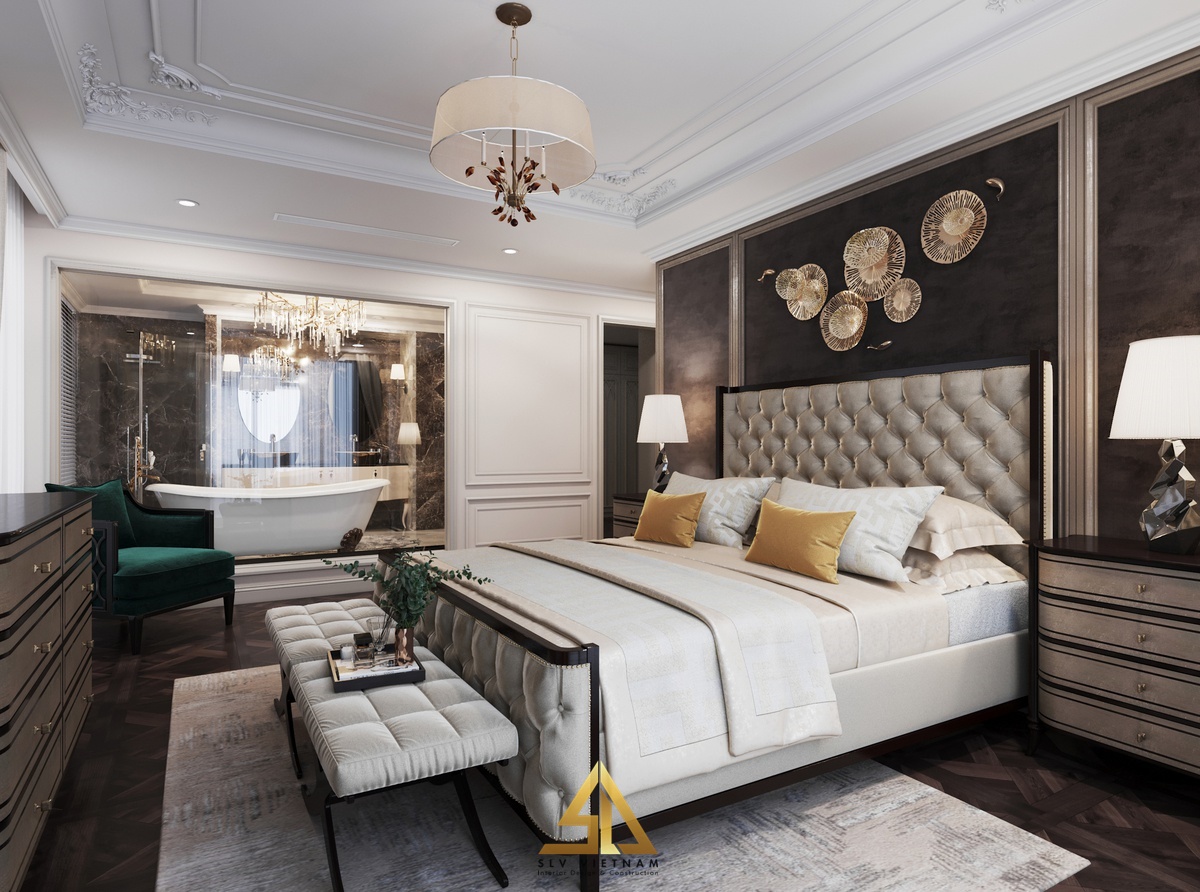 Mẫu phòng ngủ 20m2 sang trọng, đẳng cấp (Nguồn ảnh: sưu tầm)