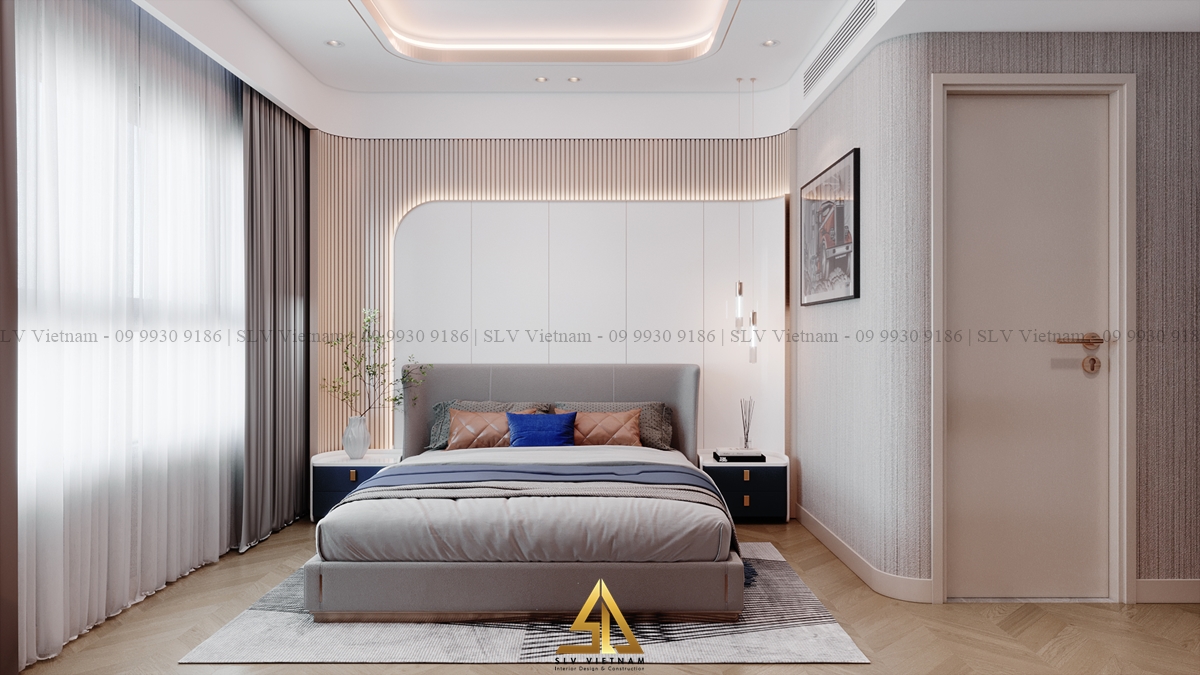 Nên chọn bảng màu tươi sáng, năng động cho phòng ngủ bé (Dự án của SLV Vietnam)