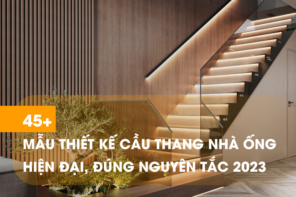 Những mẫu cầu thang ấn tượng cho nhà ống