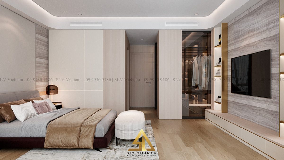 Phân chia vị trí cho từng món đồ nội thất hợp lý (Dự án của SLV Vietnam)