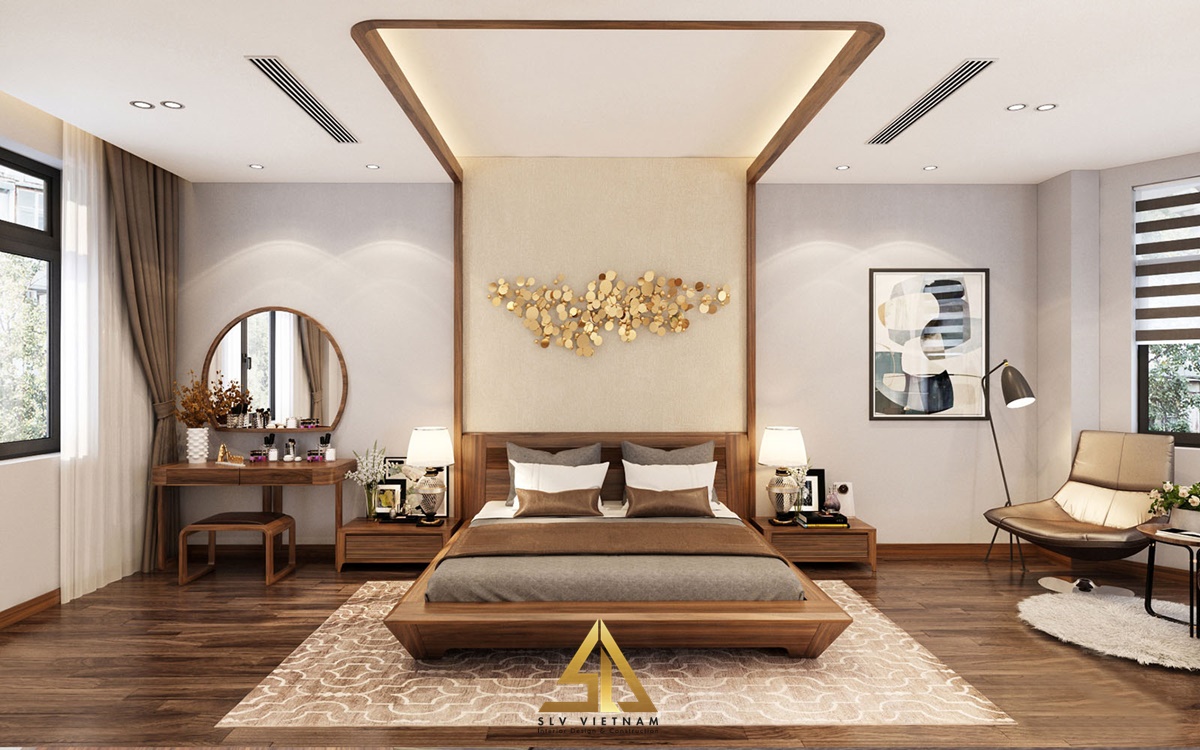 Phòng ngủ phong cách Á Đông (Nguồn ảnh: sưu tầm)