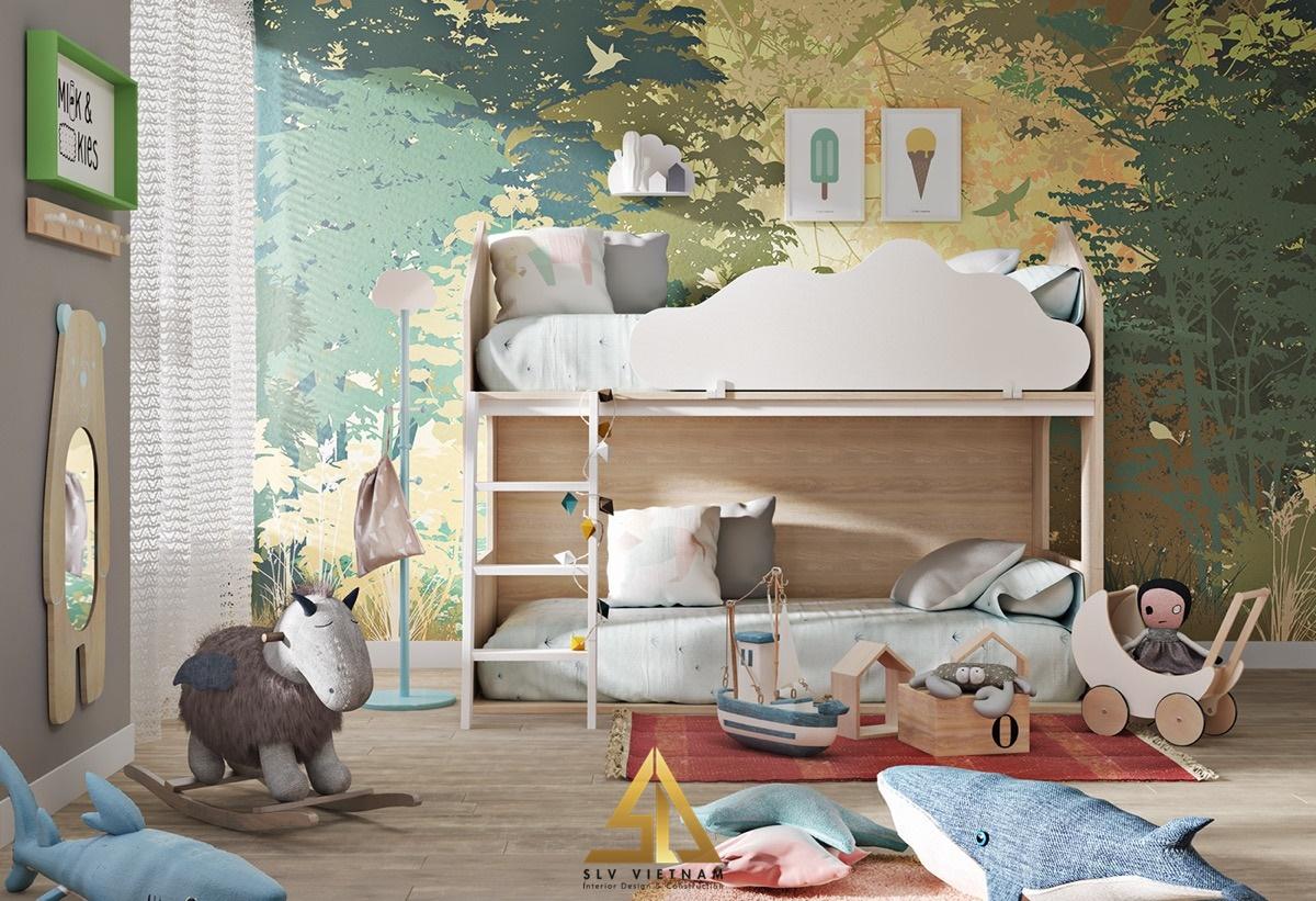 Phòng trẻ em được thiết kế với sự an toàn và tính tiện ích đảm bảo cho trẻ nhỏ (Nguồn ảnh: sưu tầm)
